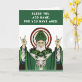 Carte Anniversaire catholique drôle (Fleur jaune)