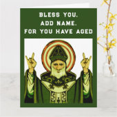 Carte anniversaire catholique drôle (Fleur jaune)