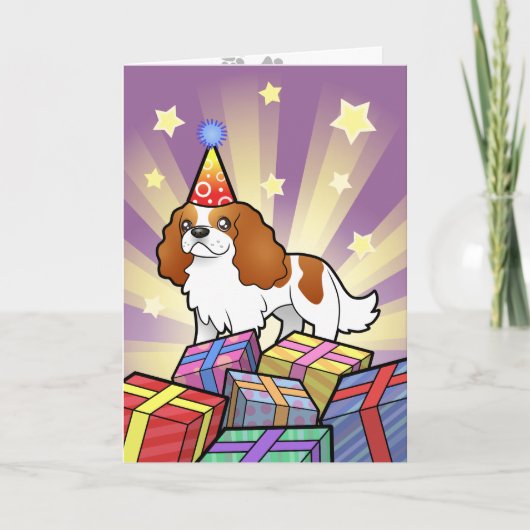 Carte Anniversaire Cavalier King Charles Spaniel (Devant)