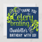 Carte Anniversaire Celery Merci - Punny Garden Card (Devant)