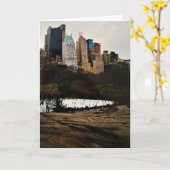 Carte anniversaire "Central Park" (Fleur jaune)