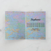 Carte Anniversaire Chanteur au bord de la piscine 2338 (Intérieur)