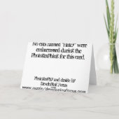 Carte Anniversaire, Chat (Dos)