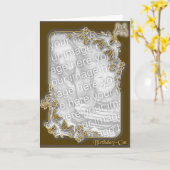 Carte Anniversaire - chat 2 (Fleur jaune)