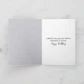 Carte Anniversaire Chat Napping sur une touche de piano (Intérieur)