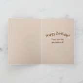 Carte Anniversaire - Chat regarde par la fenêtre - Ballo (Intérieur)