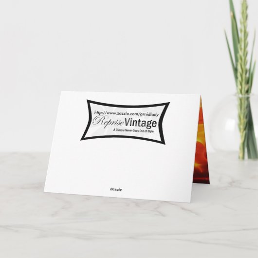 Carte Anniversaire chaud rétro (Dos)