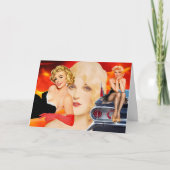 Carte Anniversaire chaud rétro (Devant)