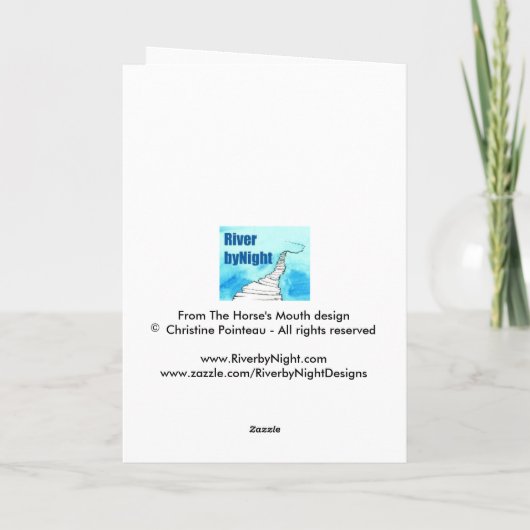 Carte Anniversaire - Cheval (Dos)