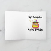 Carte anniversaire~ Chien de Terre-Neuve (Intérieur)