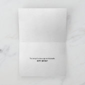 Carte Anniversaire Chimpanzé vieillir humour (Intérieur)