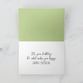 Carte Anniversaire Chocolate Cocker Spaniel (Intérieur)