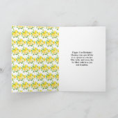 Carte Anniversaire Citrons et Feuillage (Intérieur)