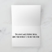 CARTE ANNIVERSAIRE CLASSIQUE À UN "GRANDON CLASSIQUE*** (Intérieur)