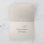 Carte Anniversaire Coeurs de plage avec des noms (Intérieur)