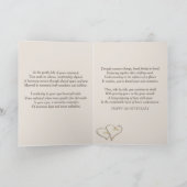 Carte Anniversaire Coeurs de plage avec des noms (Intérieur)