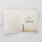 Carte Anniversaire Coeurs de plage Épouse (Intérieur)