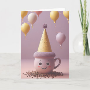 Carte Anniversaire Coffee Break