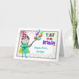 Invitations Faire Part Cartes Doris Joyeux Anniversaire Zazzle
