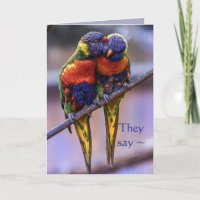CARTE ANNIVERSAIRE COLORÉE DE COUPLE
