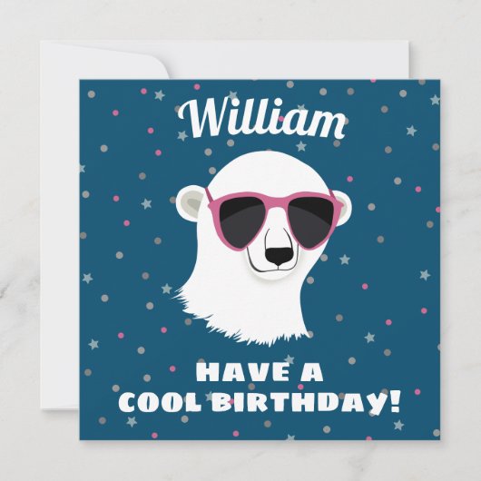 Carte Anniversaire cool (Devant)