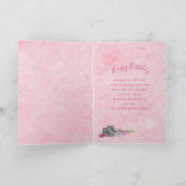 Carte Anniversaire, Cool fille, Basket noir/blanc (Intérieur)