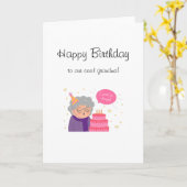 Carte anniversaire cool grand-mère moderne drôle j'ai be (Fleur jaune)