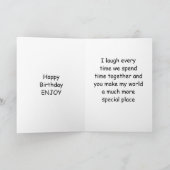 CARTE "ANNIVERSAIRE CORNY SOUHAITE À MON AMI CORNY" (Intérieur)
