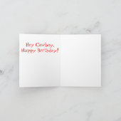 Carte Anniversaire Cowboy ! (Intérieur)