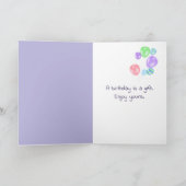 Carte Anniversaire Crème de glace cône (Intérieur)