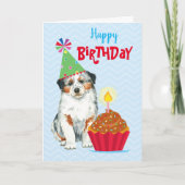 Carte Anniversaire Cupcake Aussie (Devant)
