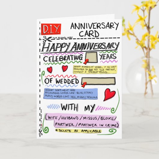 Carte anniversaire D.I.Y. (Fleur jaune)