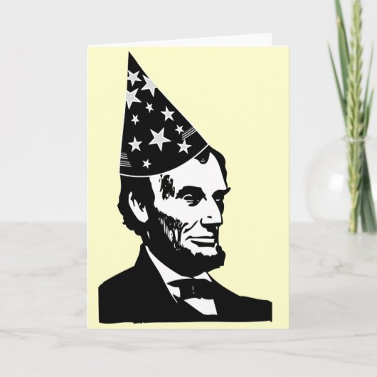 Carte Anniversaire d'Abraham Lincoln (Devant)
