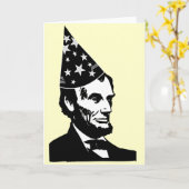 Carte Anniversaire d'Abraham Lincoln (Fleur jaune)