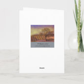 Carte Anniversaire d'acclamations de vin et de raisin (Dos)