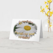 Carte Anniversaire Daisy Beldate (Fleur jaune)