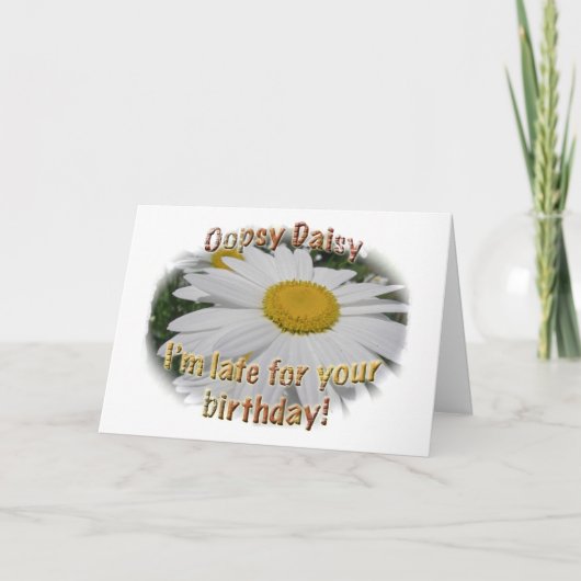 Carte Anniversaire Daisy Beldate (Devant)