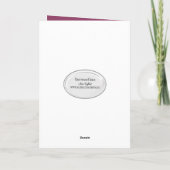 Carte Anniversaire Daisy Bouquet sur brique (Dos)