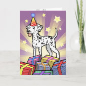 Carte Anniversaire Dalmatien (Devant)