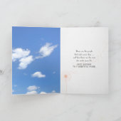 Carte anniversaire d'ami avec nuage et fleurs (Intérieur)