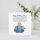 Carte Anniversaire d'ami drôle (Debout devant)