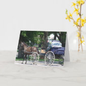 Carte Anniversaire d'Amish Recliner (Fleur jaune)