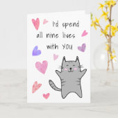 Carte Anniversaire d'amour Valentine Fiançailles Funny C (Fleur jaune)