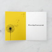 Carte Anniversaire Dandelion réflexion dans un miroir (Intérieur)