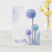 Carte Anniversaire Dandelions (Fleur jaune)