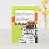 Carte Anniversaire d'anecdotes amusantes - coût de la (Fleur jaune)