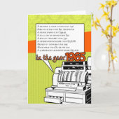 Carte Anniversaire d'anecdotes amusantes - coût de la (Fleur jaune)