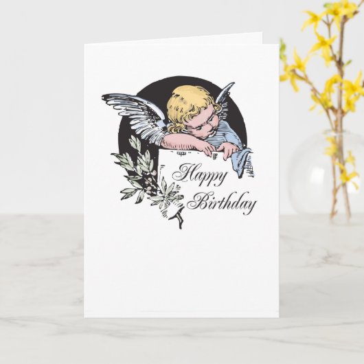 Carte Anniversaire d'Angel (Fleur jaune)