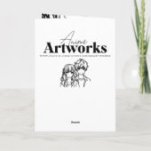 Carte Anniversaire d'Anime Warrior et de Dragon Girl (Dos)