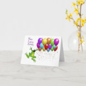 Carte Anniversaire d'année bissextile joyeux (Fleur jaune)